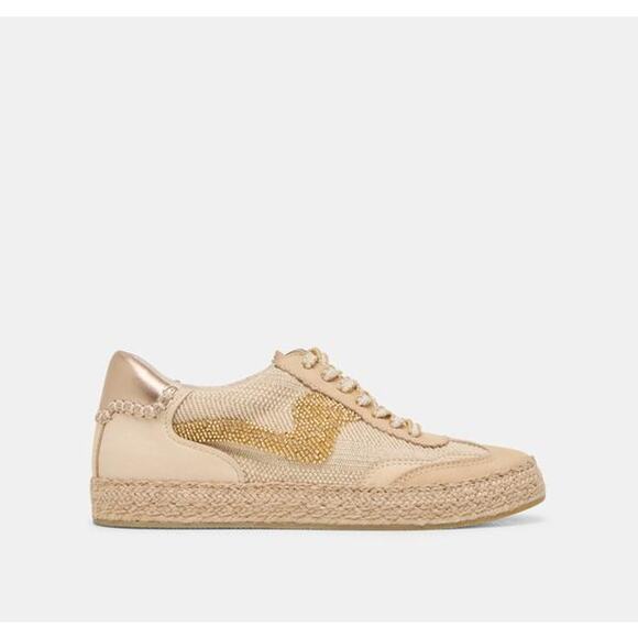 Dolce Vita Shoes - dolce vita Notice Espadrille Bead Sneakers Gold Multi Burlap 9.5 CREAM VNOTIC10